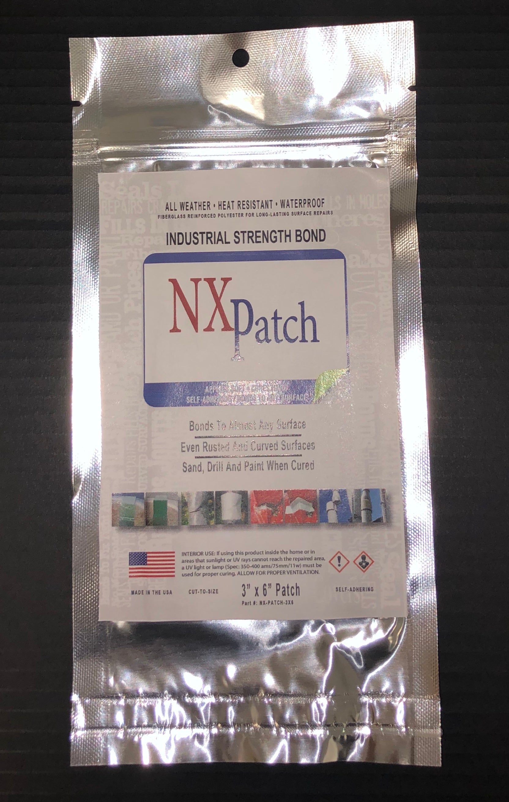 NXKEM UV - Peel-n-Patch - 3"x6" - 4 Pack